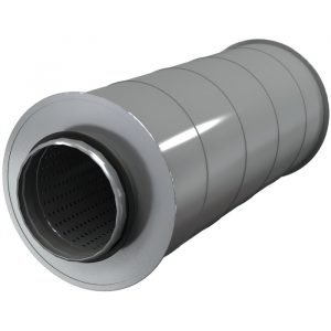 Шумоглушители для круглых воздуховодов AKS 400/9